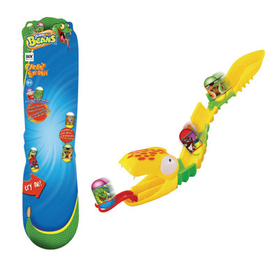 智力玩具新宠 卡通蛇轨道跳豆的竞速魅力