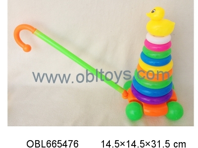 手推车轮鸭子彩虹套圈 欧宝龙玩具带来的趣味启蒙体验
